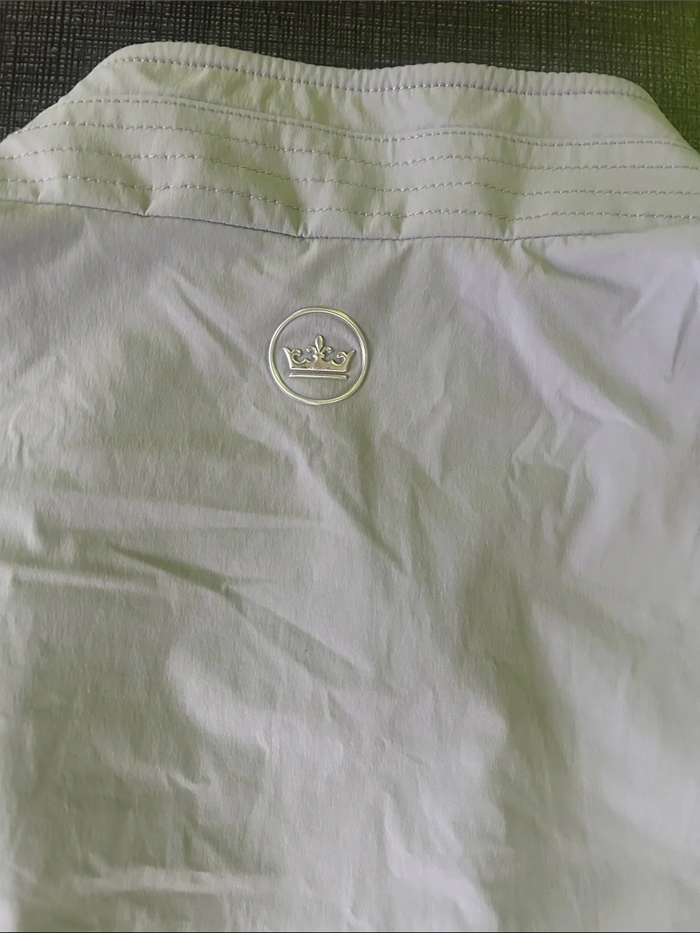 Light Gray Peter Millar Men's Medium Zip-Front Vest
